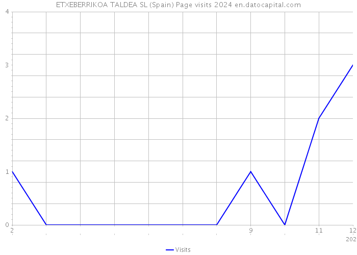 ETXEBERRIKOA TALDEA SL (Spain) Page visits 2024 