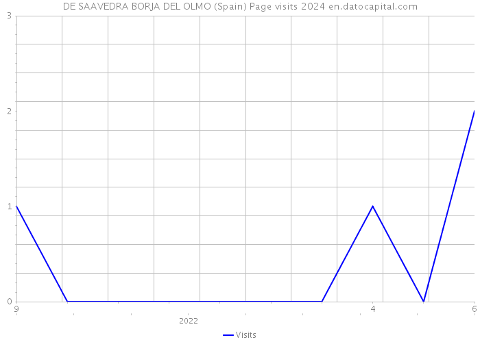DE SAAVEDRA BORJA DEL OLMO (Spain) Page visits 2024 