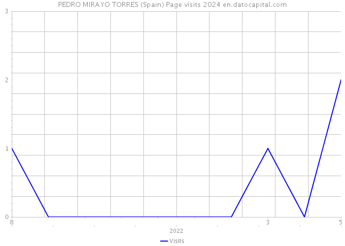 PEDRO MIRAYO TORRES (Spain) Page visits 2024 