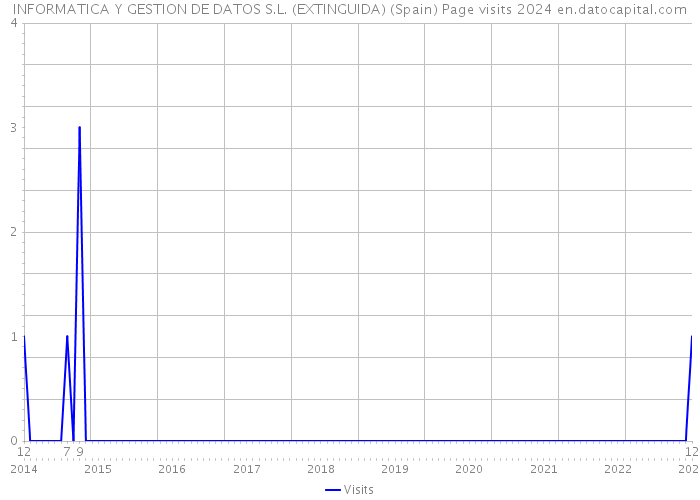 INFORMATICA Y GESTION DE DATOS S.L. (EXTINGUIDA) (Spain) Page visits 2024 
