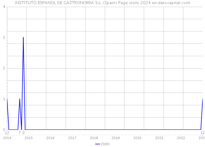 INSTITUTO ESPANOL DE GASTRONOMIA S.L. (Spain) Page visits 2024 