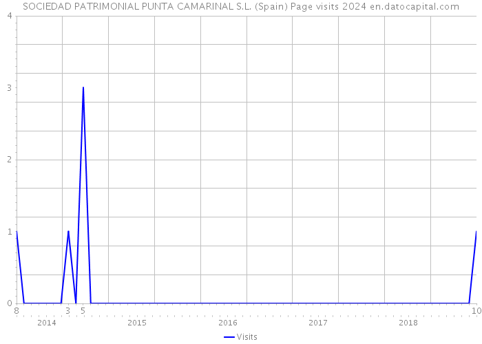 SOCIEDAD PATRIMONIAL PUNTA CAMARINAL S.L. (Spain) Page visits 2024 