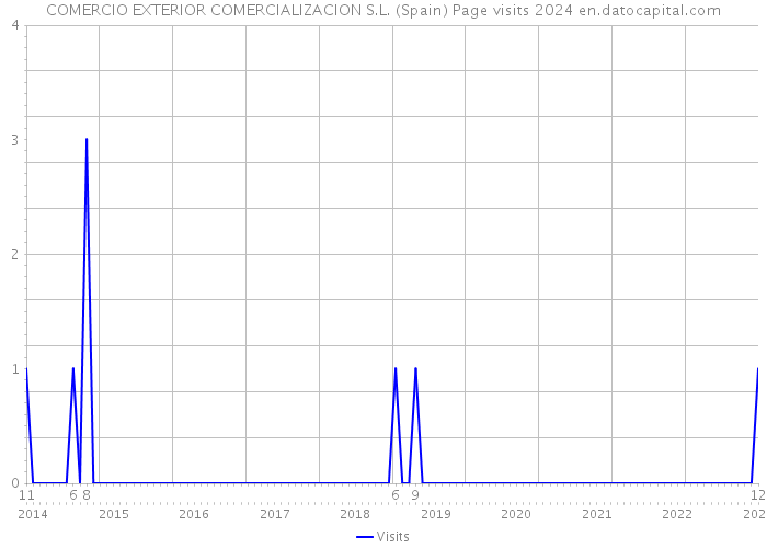 COMERCIO EXTERIOR COMERCIALIZACION S.L. (Spain) Page visits 2024 