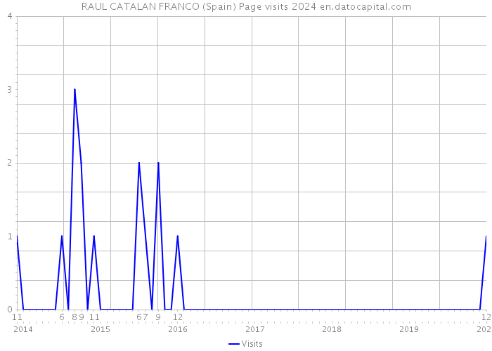 RAUL CATALAN FRANCO (Spain) Page visits 2024 