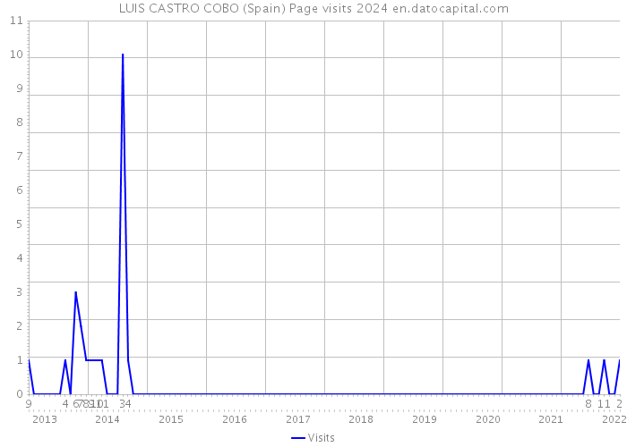 LUIS CASTRO COBO (Spain) Page visits 2024 