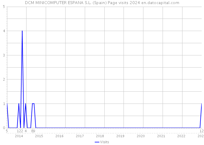 DCM MINICOMPUTER ESPANA S.L. (Spain) Page visits 2024 