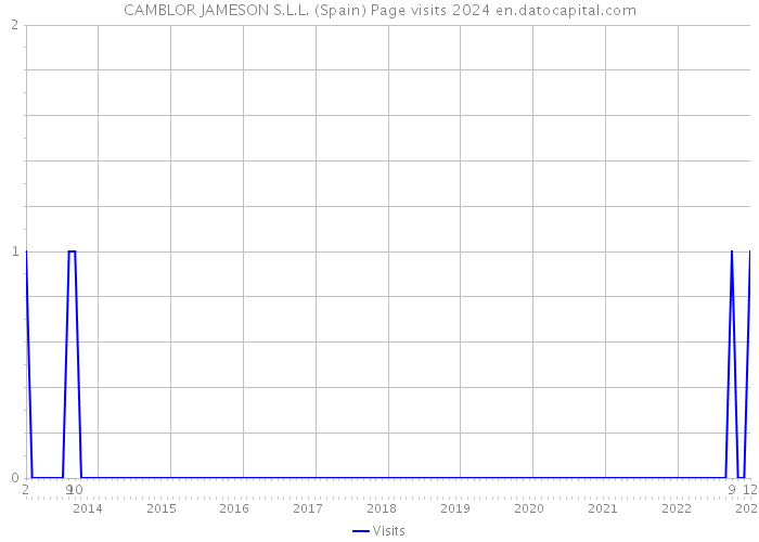 CAMBLOR JAMESON S.L.L. (Spain) Page visits 2024 