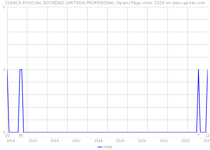 CLINICA PASCUAL SOCIEDAD LIMITADA PROFESIONAL (Spain) Page visits 2024 