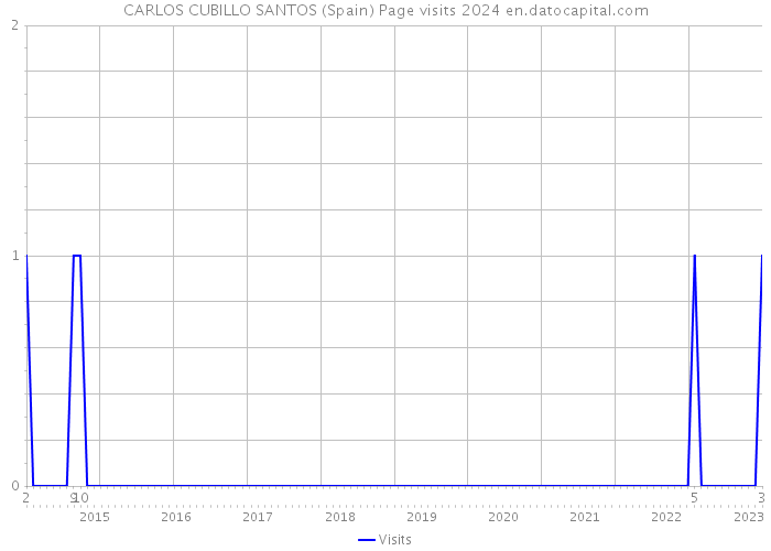 CARLOS CUBILLO SANTOS (Spain) Page visits 2024 