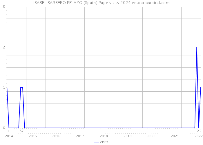 ISABEL BARBERO PELAYO (Spain) Page visits 2024 