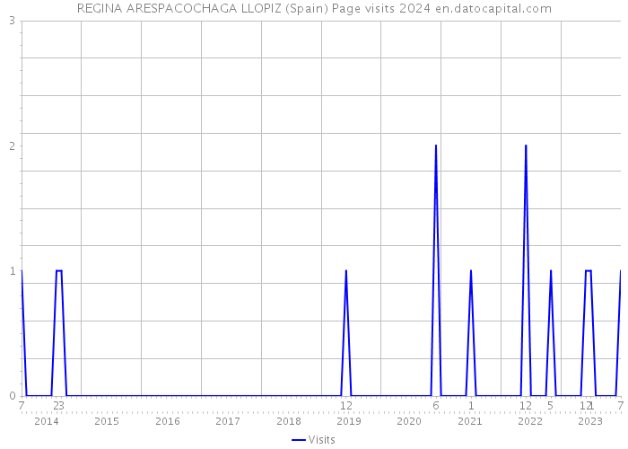 REGINA ARESPACOCHAGA LLOPIZ (Spain) Page visits 2024 