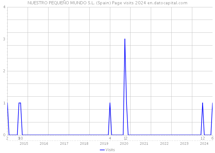 NUESTRO PEQUEÑO MUNDO S.L. (Spain) Page visits 2024 