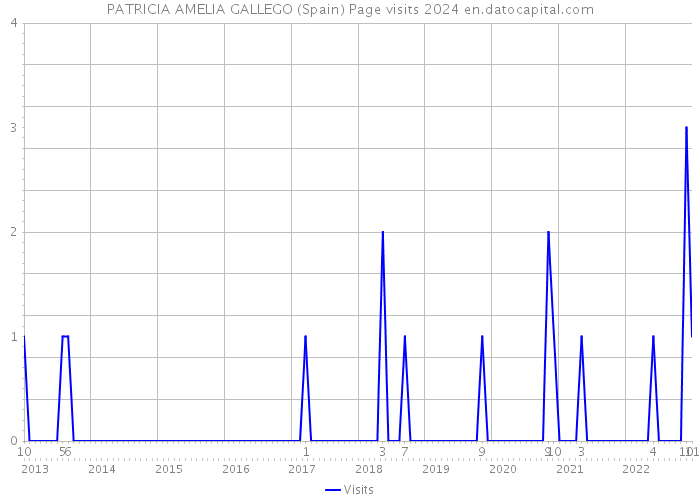 PATRICIA AMELIA GALLEGO (Spain) Page visits 2024 