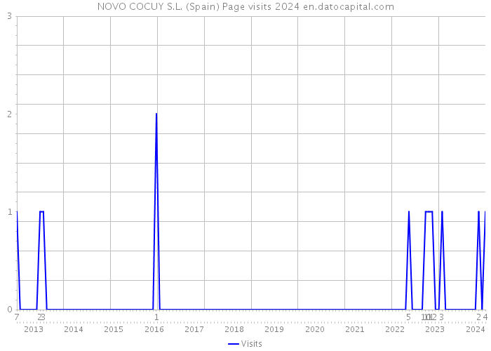 NOVO COCUY S.L. (Spain) Page visits 2024 