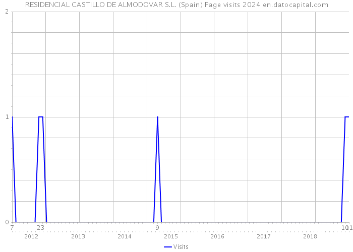 RESIDENCIAL CASTILLO DE ALMODOVAR S.L. (Spain) Page visits 2024 