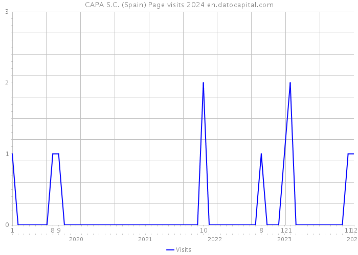 CAPA S.C. (Spain) Page visits 2024 