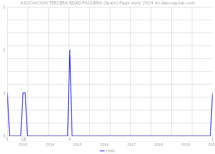 ASOCIACION TERCERA EDAD PAGUERA (Spain) Page visits 2024 