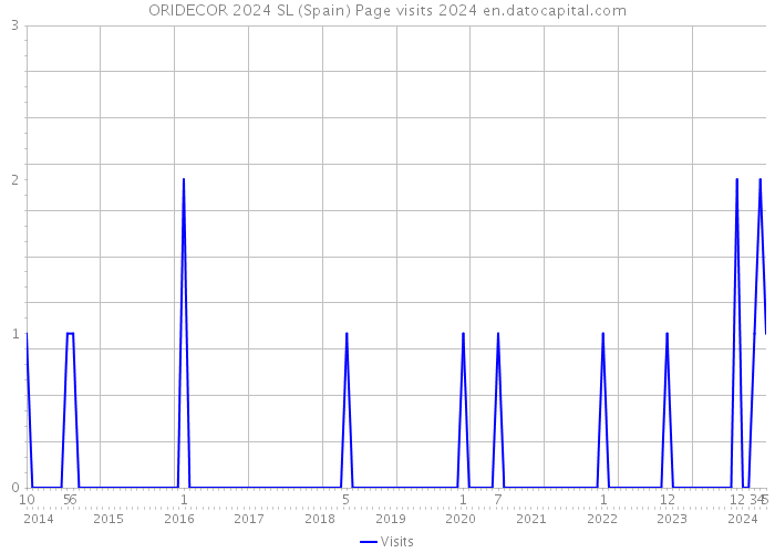 ORIDECOR 2024 SL (Spain) Page visits 2024 