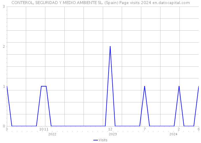 CONTEROL, SEGURIDAD Y MEDIO AMBIENTE SL. (Spain) Page visits 2024 