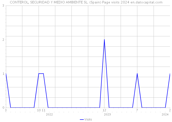 CONTEROL, SEGURIDAD Y MEDIO AMBIENTE SL. (Spain) Page visits 2024 