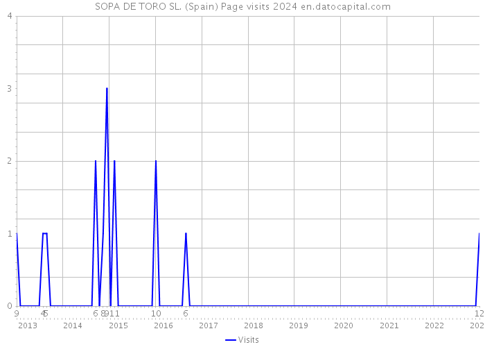 SOPA DE TORO SL. (Spain) Page visits 2024 