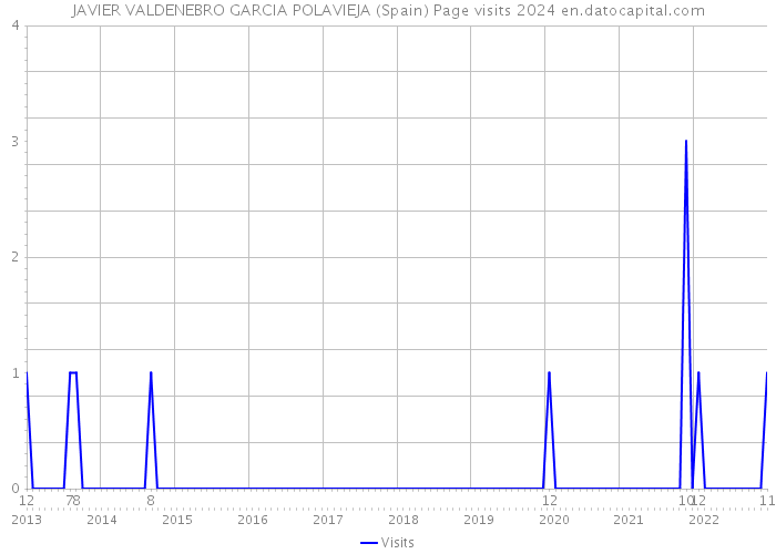 JAVIER VALDENEBRO GARCIA POLAVIEJA (Spain) Page visits 2024 