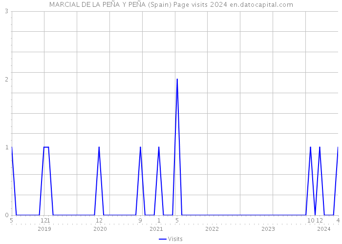 MARCIAL DE LA PEÑA Y PEÑA (Spain) Page visits 2024 