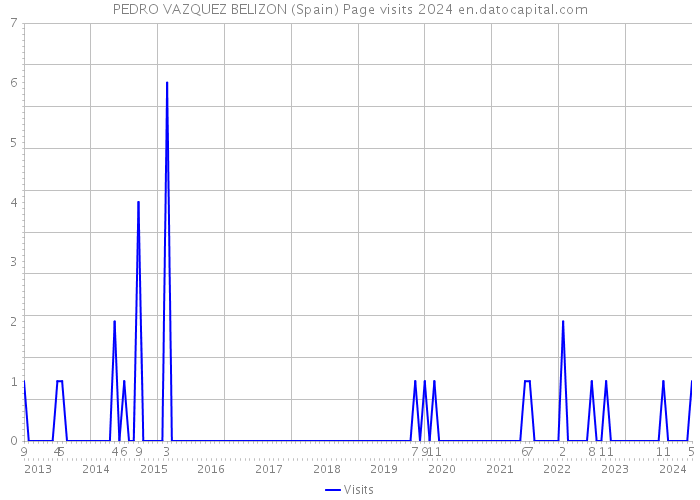 PEDRO VAZQUEZ BELIZON (Spain) Page visits 2024 