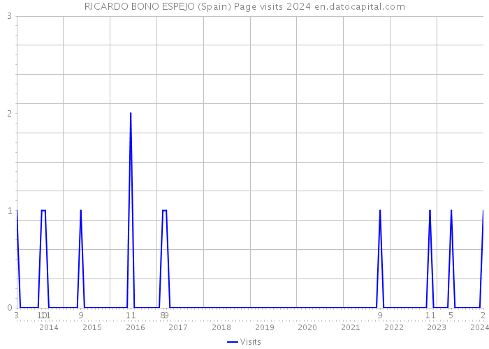 RICARDO BONO ESPEJO (Spain) Page visits 2024 
