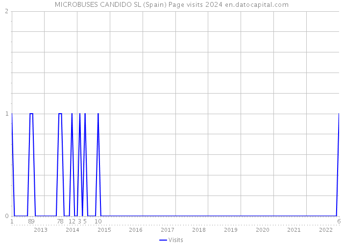 MICROBUSES CANDIDO SL (Spain) Page visits 2024 