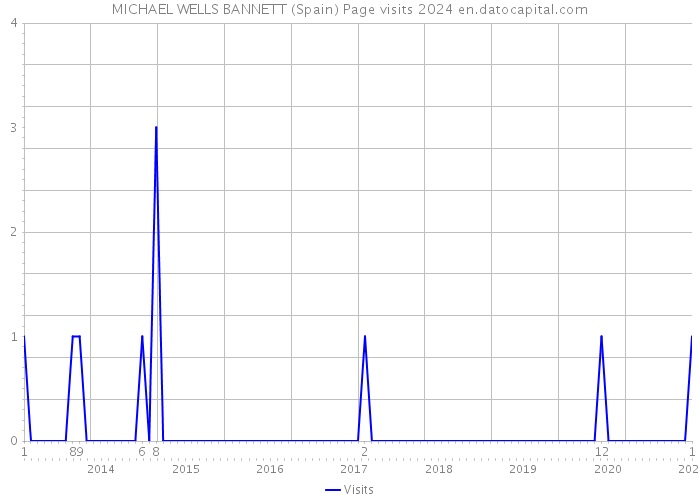 MICHAEL WELLS BANNETT (Spain) Page visits 2024 