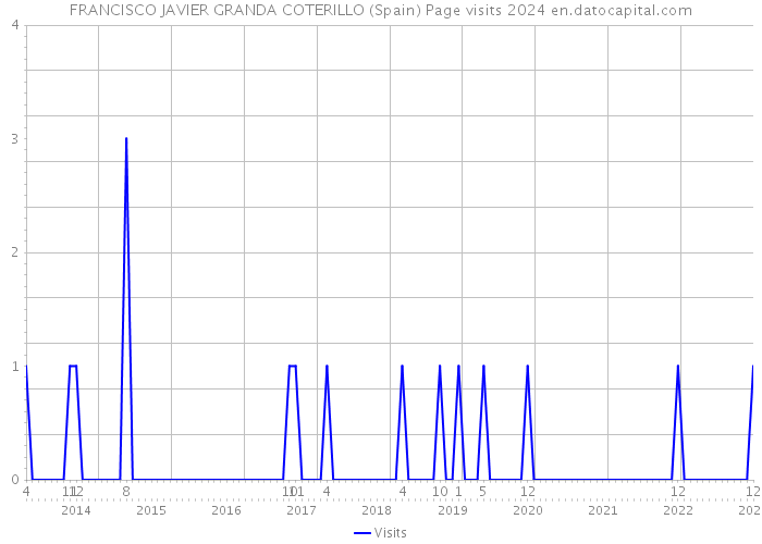 FRANCISCO JAVIER GRANDA COTERILLO (Spain) Page visits 2024 