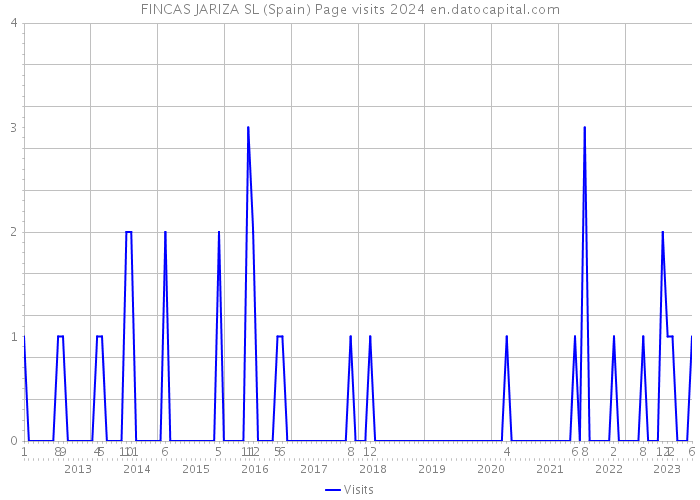 FINCAS JARIZA SL (Spain) Page visits 2024 