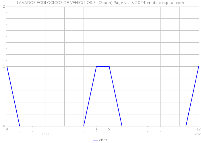 LAVADOS ECOLOGICOS DE VEHICULOS SL (Spain) Page visits 2024 