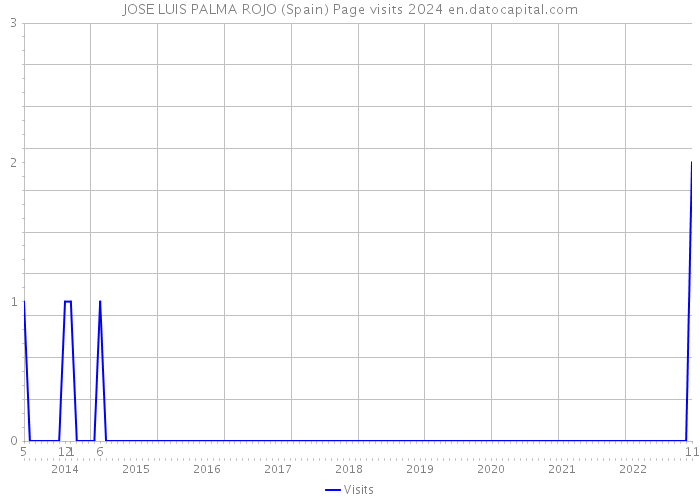 JOSE LUIS PALMA ROJO (Spain) Page visits 2024 