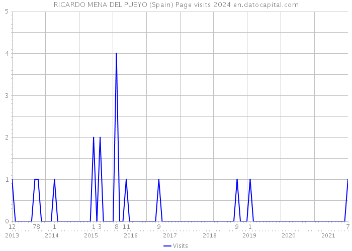RICARDO MENA DEL PUEYO (Spain) Page visits 2024 