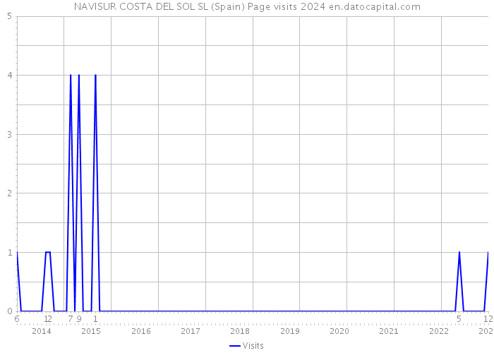 NAVISUR COSTA DEL SOL SL (Spain) Page visits 2024 