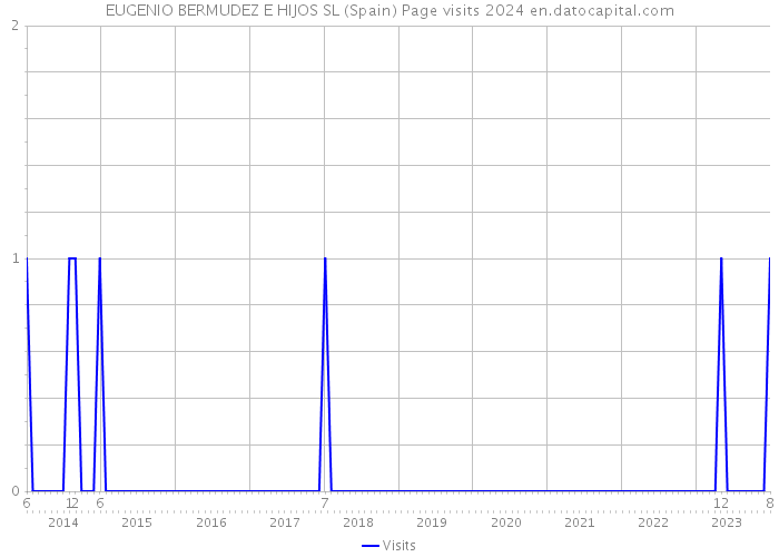 EUGENIO BERMUDEZ E HIJOS SL (Spain) Page visits 2024 
