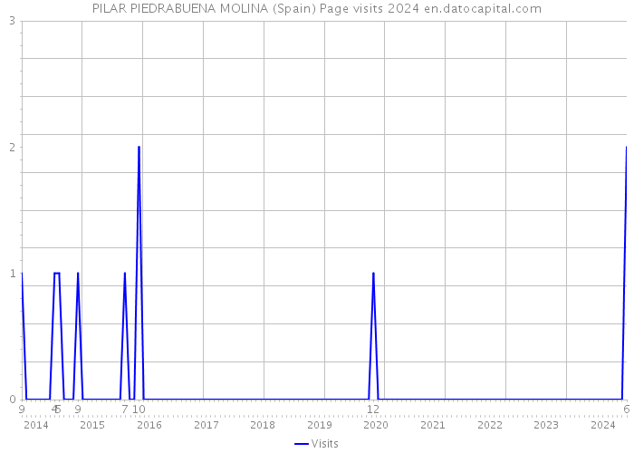 PILAR PIEDRABUENA MOLINA (Spain) Page visits 2024 