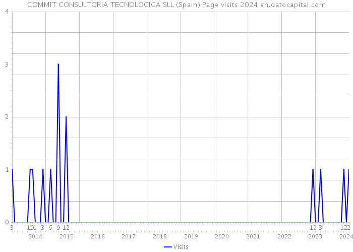 COMMIT CONSULTORIA TECNOLOGICA SLL (Spain) Page visits 2024 