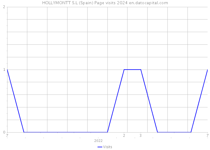 HOLLYMONTT S.L (Spain) Page visits 2024 