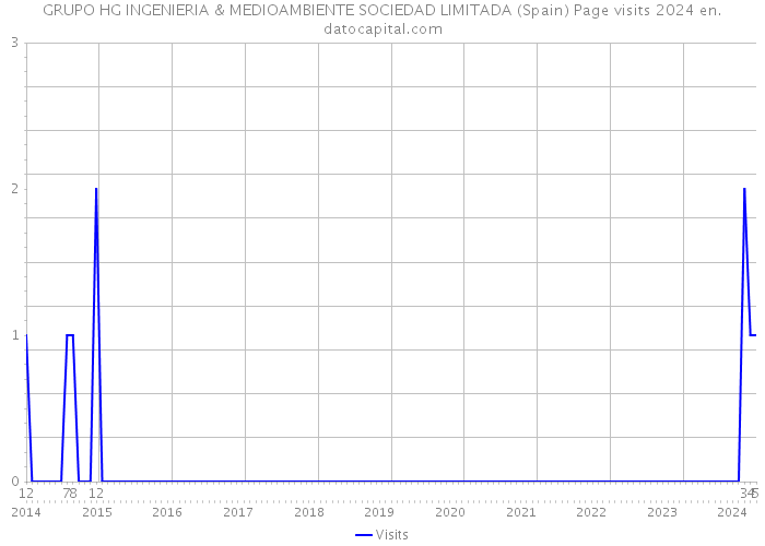 GRUPO HG INGENIERIA & MEDIOAMBIENTE SOCIEDAD LIMITADA (Spain) Page visits 2024 