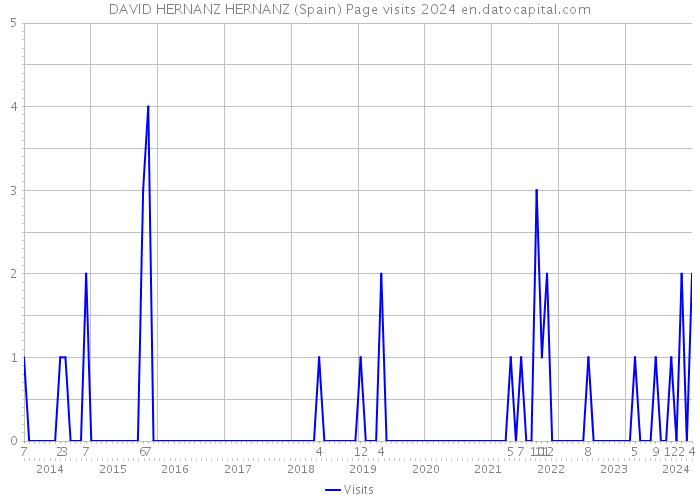 DAVID HERNANZ HERNANZ (Spain) Page visits 2024 