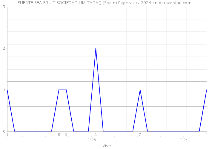 FUERTE SEA FRUIT SOCIEDAD LIMITADA() (Spain) Page visits 2024 