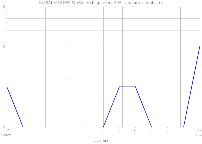 RUIBAL MOLDES SL (Spain) Page visits 2024 