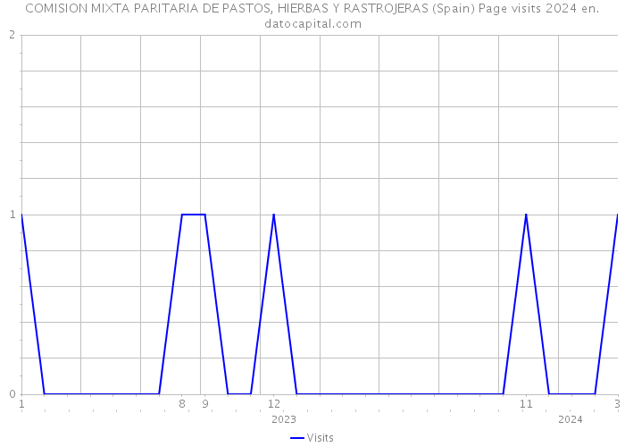 COMISION MIXTA PARITARIA DE PASTOS, HIERBAS Y RASTROJERAS (Spain) Page visits 2024 