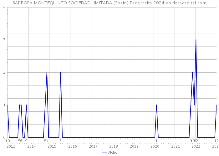BARROPA MONTEQUINTO SOCIEDAD LIMITADA (Spain) Page visits 2024 