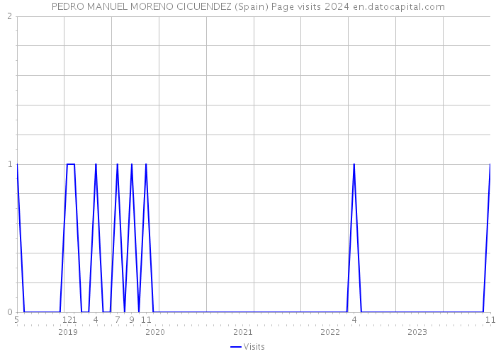 PEDRO MANUEL MORENO CICUENDEZ (Spain) Page visits 2024 