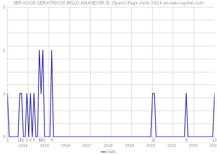 SERVICIOS GERIATRICOS BELLO AMANECER SL (Spain) Page visits 2024 