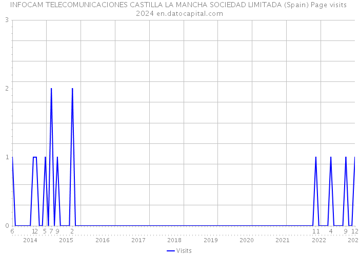 INFOCAM TELECOMUNICACIONES CASTILLA LA MANCHA SOCIEDAD LIMITADA (Spain) Page visits 2024 